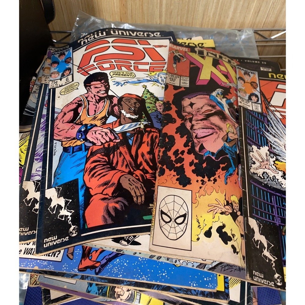 20 Vintage Comic Books, PSI Force, New Universe, GI Joe, Superman, DC, Marvel